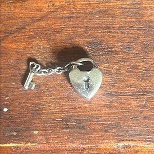 Pandora Silver Heart Lock and Key Charm